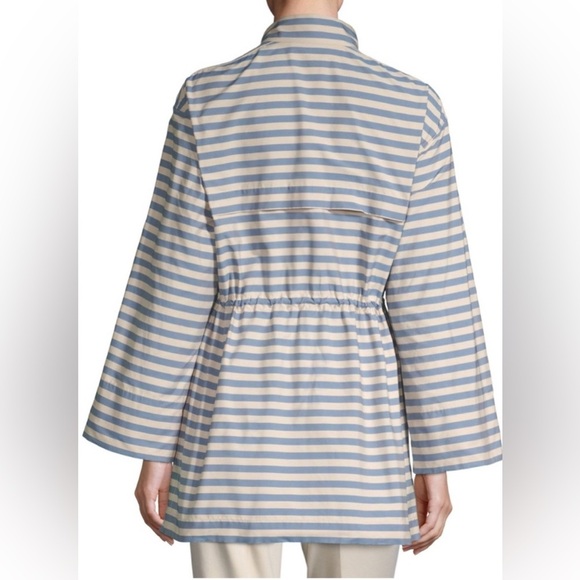 Lafayette 148 New York Jayna Striped Drawstring Jacket Multi Size XL NWT - Picture 2 of 8